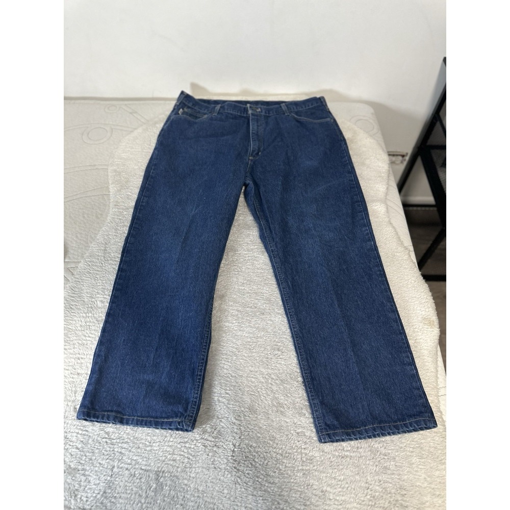 Carhartt Jeans Mens Blue Denim FRB100 FR Relaxed Fit Work Size 42x30 Fits 42x29